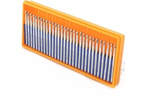 JINGLING Diamond Grinding Bits 3 mm Spherical Head with 1/8 Inch Shank Rotary Tools for Dremel Accessories Pack of 30Pcs