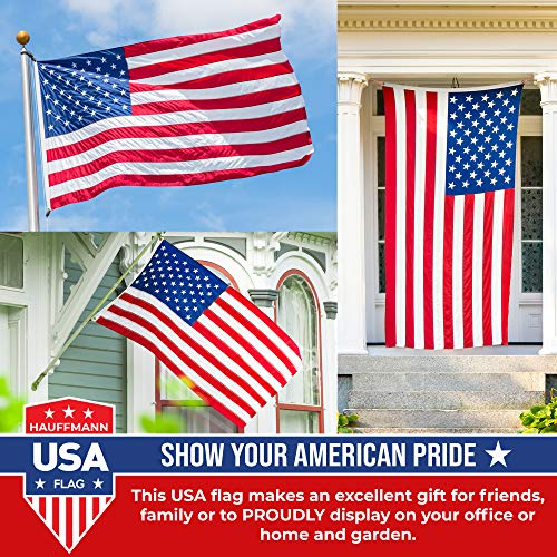 United Flags American USA US Flag Deluxe Embroidered Stars, Heavy Duty