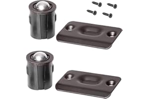BARCALOO Ball Catch Door Hardware for Closet or Cabinet, Oil Rubbed Bronze 2 Pack