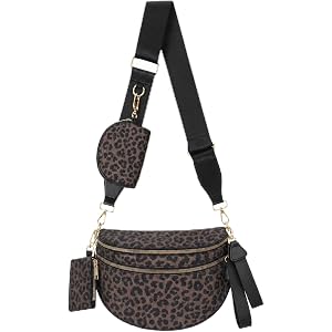 Cross Body Bag for Women Checkered Crossbody Bags Bum Bags for Women Fanny Packs for Girls Small Nylon Checkered Purse Trendy