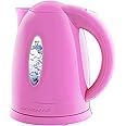 OVENTE Electric Kettle, 1.7L Fast Boiling Water Heater for Coffee or Tea, BPA Free with Water Level Gauge, Auto Shut-Off, Boil-Dry Protection, Indicator Light and Removable Filter, Pink KP72P