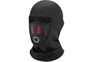 Aceyurre Winter Face Mask Filter Ski Mask for Men Women, Rider Warm Anti-Haze Balaclava for Cold Weather, Fleece Windproof Th
