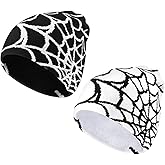 Pooyikoi Women Beanie Winter Warm Beanies Men Casual Skullies Outdoor Y2K Gothic Spider Pattern Wool Acrylic Knitted Hat