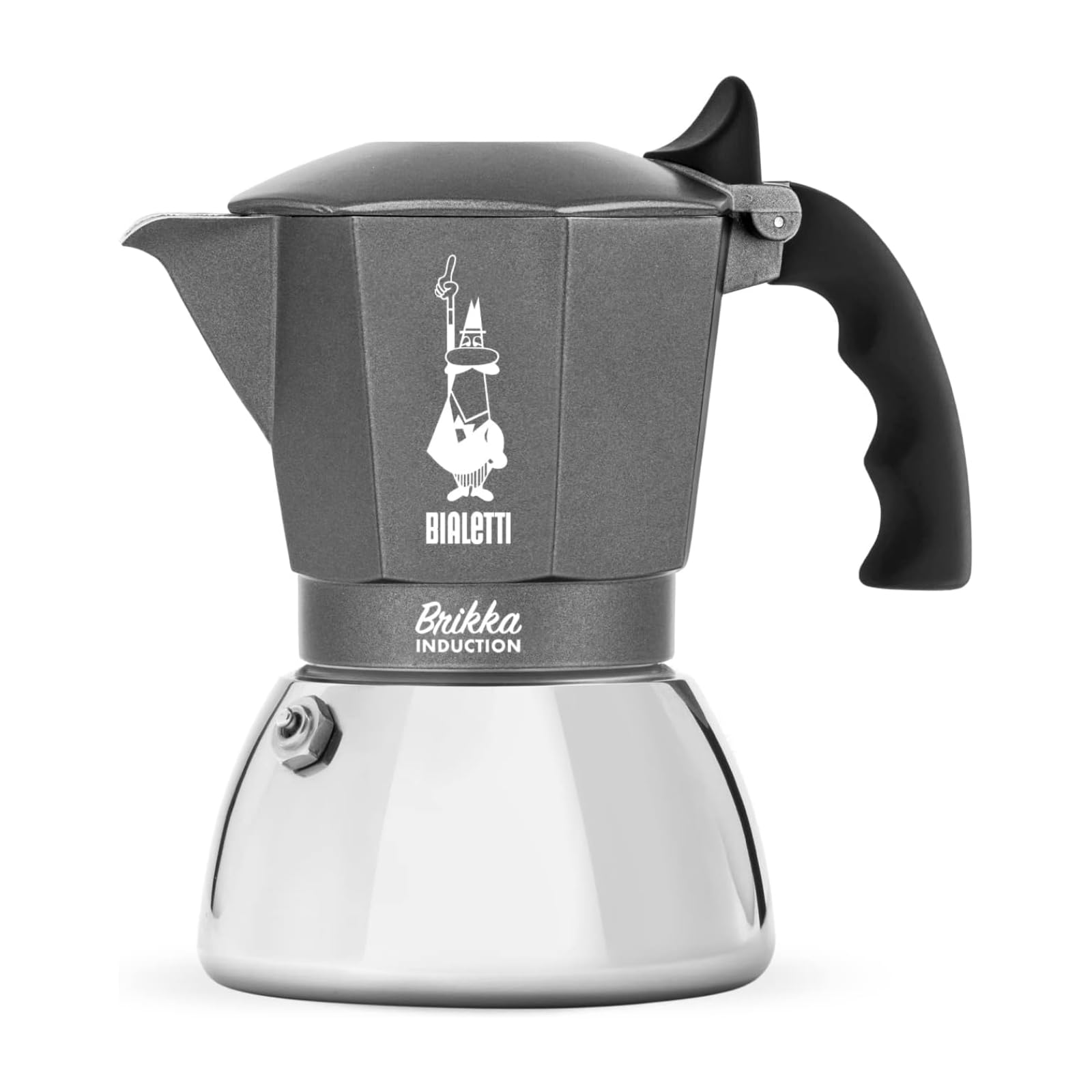 BIALETTI(ビアレッティ) Bialettiブリッカインダクション 4カップ用 IH対応 & 直火式 (コーヒーメーカー エスプレッソメーカー マキネッタ) の商品画像