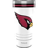 Tervis Traveler NFL Arizona Cardinals - Arctic Triple Walled Insulated Tumbler Travel Cup Keeps Drinks Cold & Hot, 30oz, Stainless Steel