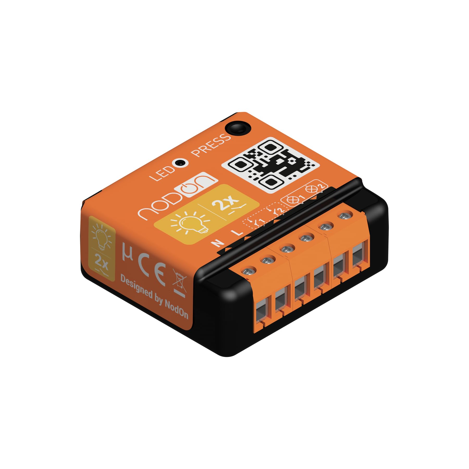 NodOn SIN-2-2-01 EnOcean Flush-Mounted Module 2 x 1.15 W Switching Capacity 2 Channels