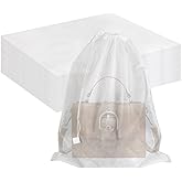 LANYAOR Multi-Purpose Reusable Dust Bags 50 Pcs (15.7x19.7 Inch) - Non-Woven Organizers for Handbags, Purses, Shoes, Closet & Travel Storage