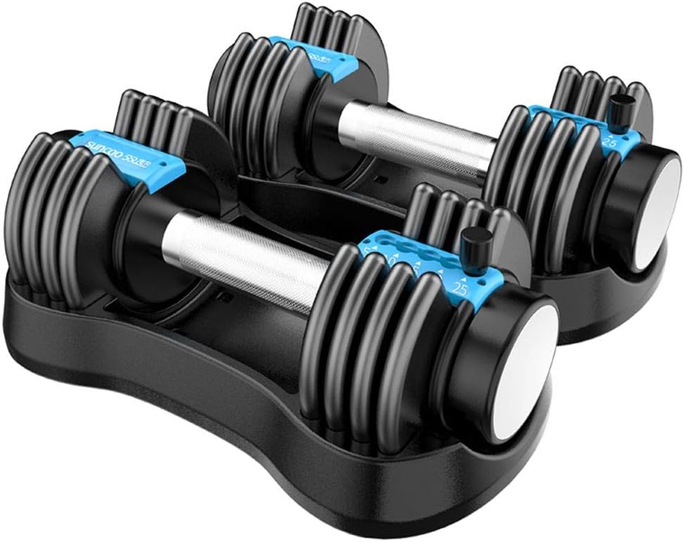RXM Automatic Adjustable Dumbbells Male And Female Home Fitness Equipment Fast Smart Barbell Gifts Protection Tray
