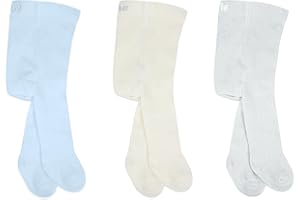 bistyle Baby Girls Tights Thick Leggings Soft | Warm Organic Cotton Stockings Pantyhose | Newborn Infant Toddler 3 Pack