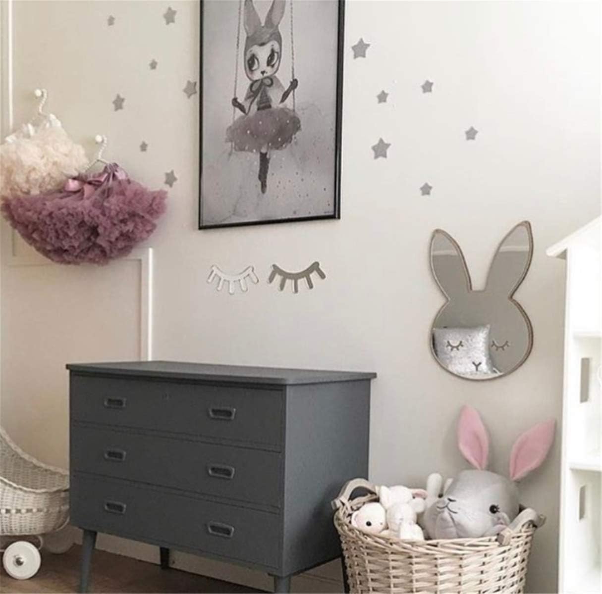 3d Miroir Sticker Lapin Muraux De Acrylique Miroir En Forme De Licorne Pour Decoratif Bebe Chambre Miroirs Ameublement Et Decoration Rodschinson Com