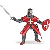 Papo - Realistic Knight of Malta Figure - Ages 3+ - Historical Collection - Educational Play Medieval Orders - Gift Idea Toy for Girls and Boys