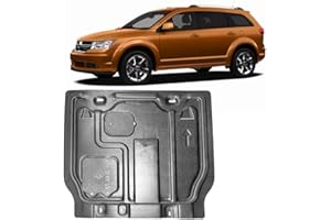 V CISXVILC Front Engine Splash Shield for Dodge Journey 2011-2020 Engine Guards Mud Flaps Suitable for Dodge JCUV Under Engine Cover Directly Replace Original One Black