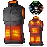 KOVNLO Heated Vest Women, Electric Warming Heated Jackets, (Battery Pack Not Included) Smart Controller With Lights-out