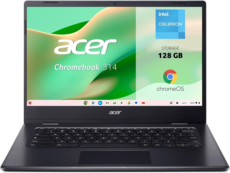 Chromebook 314, Portátil 14" FullHD, Intel N4500, 8GB RAM, 128GB SSD
