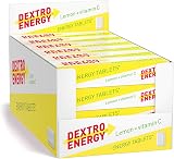 Dextro Energy Lemon Tablets 24 Pack Fast Acting Dextrose Vegan 47g
