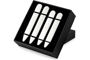 AOLVO Stainless Steel Collar Stiffeners(No Magnets included), Metal Shirt Collar Stays, Valued Pack in a Gift Box