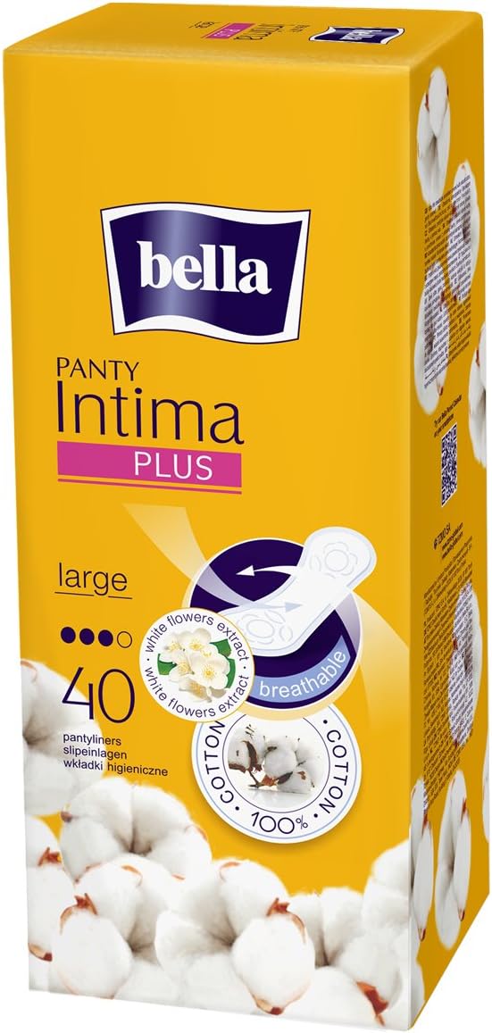 Bella Panty Intima Plus Panty Liners - 40 Count (Large)