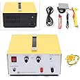 Jewelry Welding Machine, 400W 80A Pulse Arc Welder Adjustable Permanent Jewelry Welder kit for Platinum Gold Silver Steel, Mainly Welding the Ring Clasp of Jewelry (Yellow)