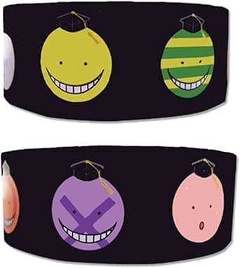 Amazon.com: Assassination Classroom: Korosensei Faces Pvc Wristband