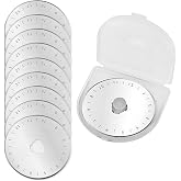 10 Pack Rotary Cutter Blades 45mm for Fits Fiskars,Olfa,Truecut Rotary Cutter Replacement Arts Crafts Quilting,Sharp and Durable