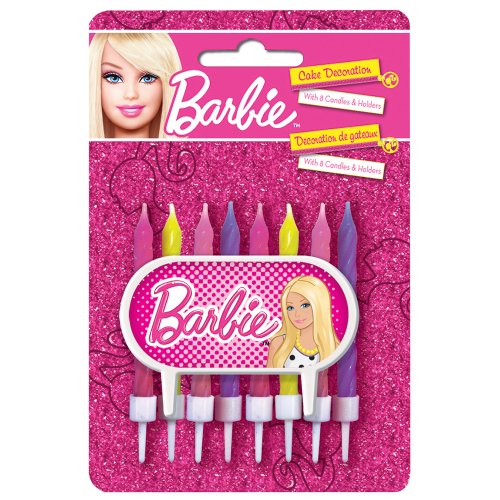 Barbie Cake Topper & Birthday Candle Set