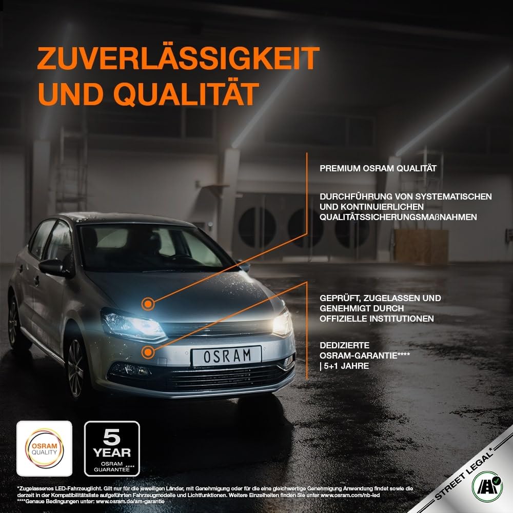 OSRAM NIGHT BREAKER LED SPEED H7 450, LED-Fern- und Abblendlicht mit Straßenzulassung, bis zu 450% mehr Helligkeit, 6000K,schnelle Installation, kein mechanisches Zubehör notwendig, LEDEC02 integriert 6