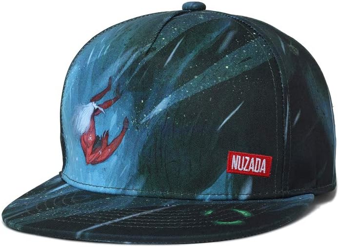 SYcore Unisex Printed Snapback Hats, Adjustable Size Flatbrim Hip Pop Baseball Cap