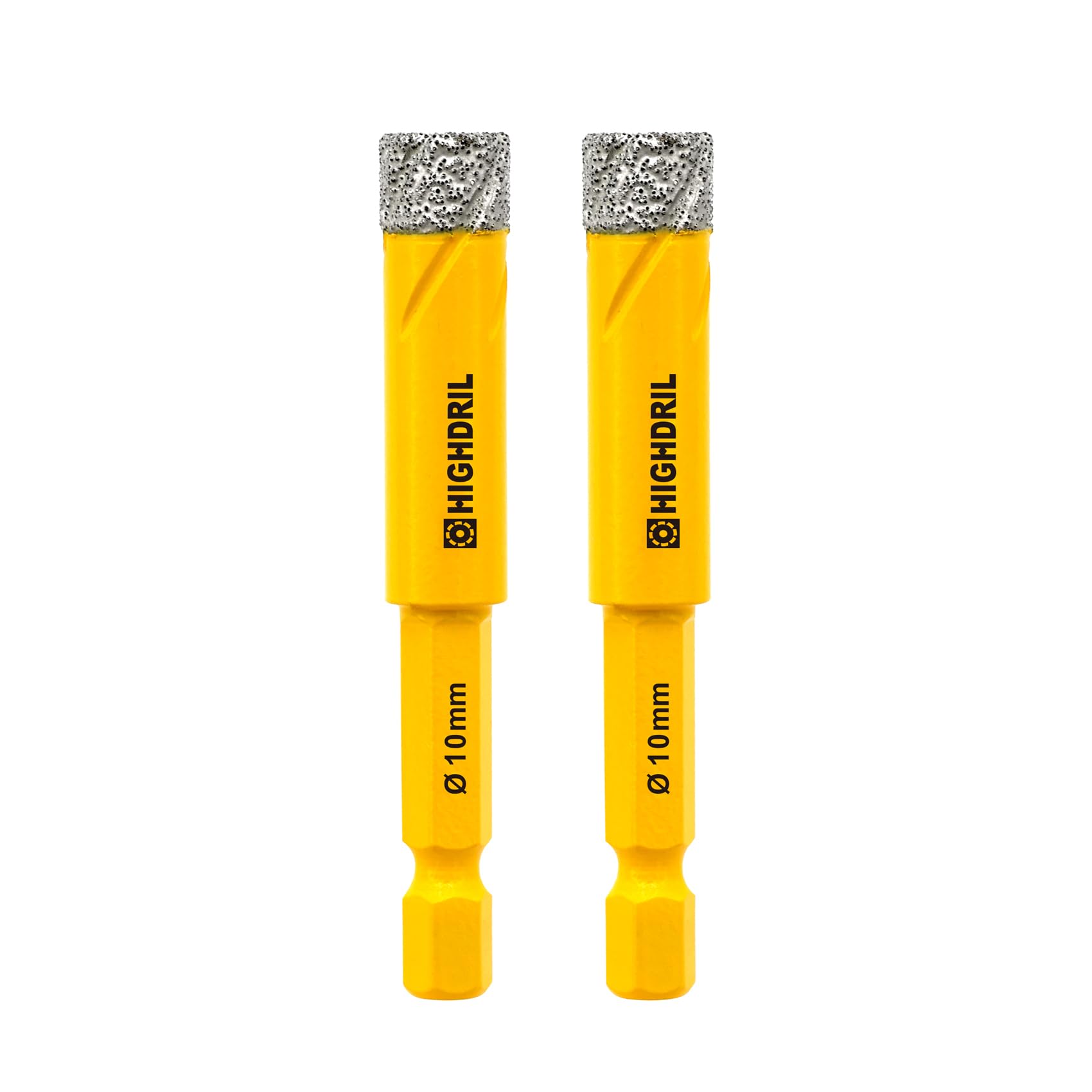 HIGHDRIL Dry Diamond Drill Bits 10mm 3/8" with Hex Shank for Granite Marble Porcelain Tile Ceramic — image 1