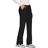 floralhue Women’s Scrub Pants – Soft Stretch Cargo with 8 Pockets, Loose Fit – Consider Sizing Down