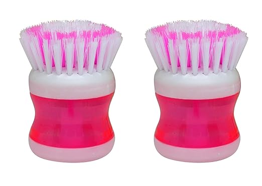 Leysin Shampoo Brush For Hair Wash And Pedicure Brush For Men and Women For Home Use, Set Of 2, 15 Gram, Multicolor, Pack Of 1