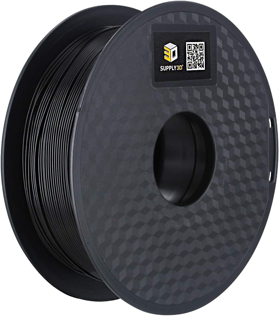 SUPPLY3D PLA+, PLA Plus 3D Filament, Dimensional Accuracy +/- 0.03 mm, 1 KG Spool, 1.75 mm, Black