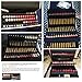 YOUSHARES 80 Slot Lip Gloss Organizer – Large Capacity Lipstick Holder for LipSense, EyeSense & Other Similar Tubes of SeneGence (Black)