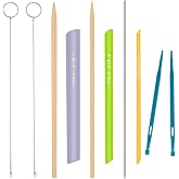 ZhXu Shuo 10 Pieces Fabric Sewing Tools Set, DIY Projects Multifunctional Fabric Turning Tools &amp; Loop &amp; Tube Turner &amp; Threader for Sewing Threading Crafting