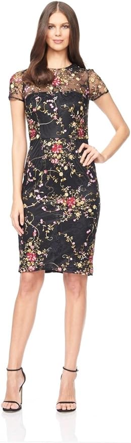 david meister black cocktail dress