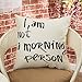 Fjfz I Am Not a Morning Person Funny Décor Cotton Linen Home Decorative Throw Pillow Case Cushion Cover with Words for Sofa Couch, Black, 18