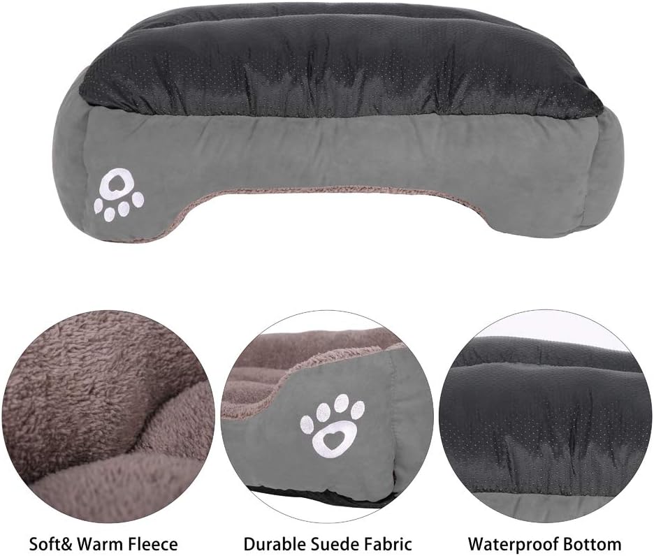 Utotol FRISTONE Dog Beds for Medium Dogs, Washable Pet Sofa Bed Firm Cotton Breathable Soft Couch for Small Puppies Cats Sleeping Orthopedic Beds : Pet Supplies