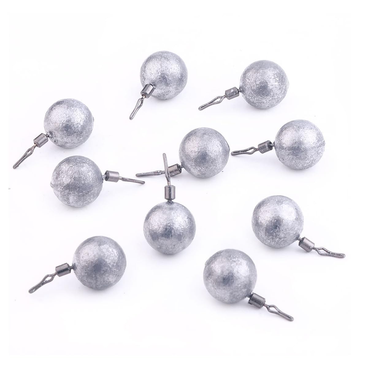 FOLANDO 20pcs Fishing Weights, Fishing Snaps Sea Fishing Weights For Saltwater Freshwater Fishing 3.5g