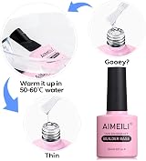AIMEILI 8 in 1 Builder Gel in a Bottle 6x10ml Gift Kit Jelly Nude view 6