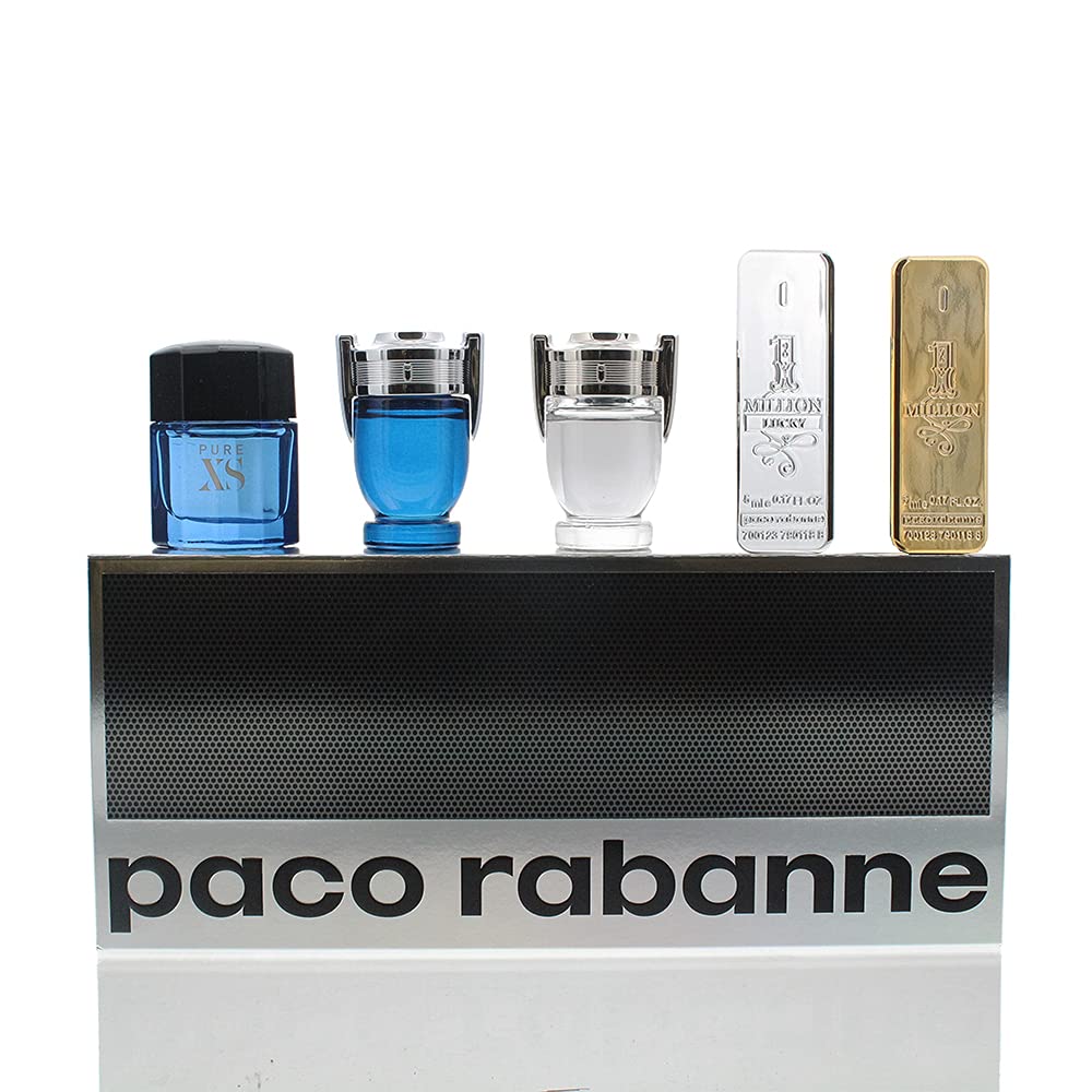 Paco Rabanne Miniature Collection Gift Set for Him, Herbal, 5 Count