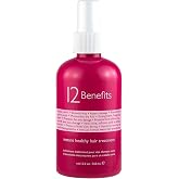 12 Benefits Leave-In Conditioner Spray, Heat Protectant, Detangler, 12 oz