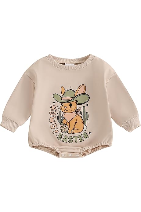 Easter Bubble Outfit Infant Baby Girl Boy Easter Outfit Bunny Ears