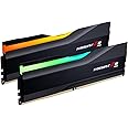 G.SKILL Trident Z5 RGB Series (Intel XMP 3.0) DDR5 RAM 32GB (2x16GB) 7200MT/s CL34-45-45-115 1.40V Desktop Computer Memory UDIMM - Matte Black (F5-7200J3445G16GX2-TZ5RK)