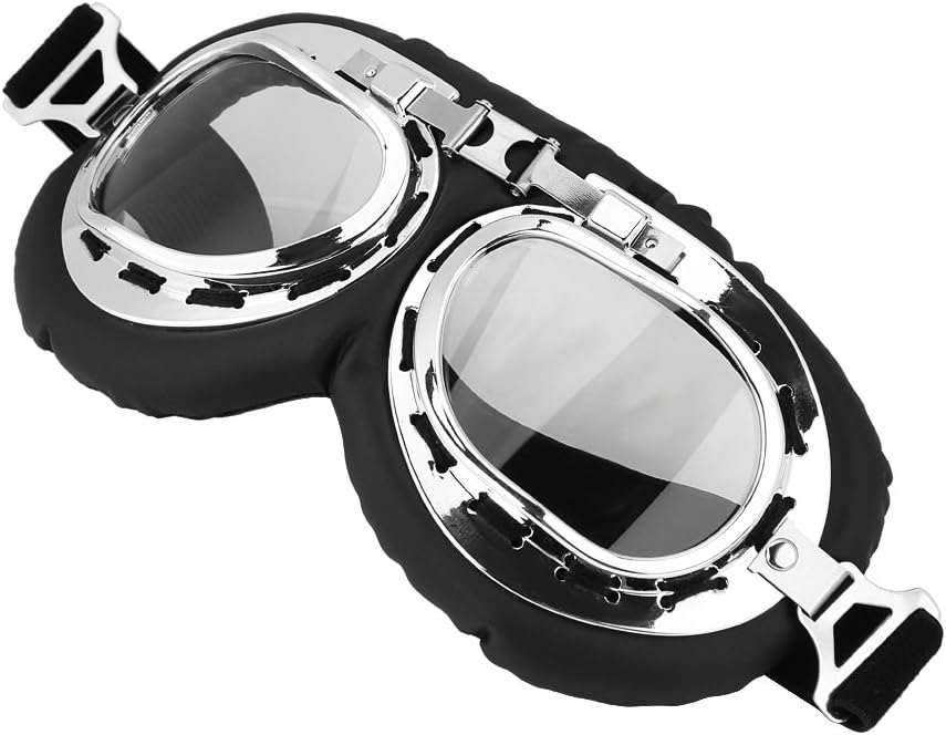 Motorcycle Riding And Skiing Windproof Anti-UV Goggles Outdoor Protective Glasses(clear).-for occhiali moto vintage