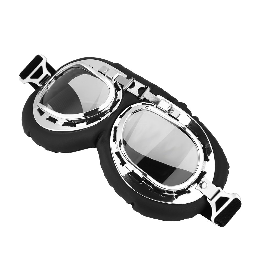 Motorcycle Riding And Skiing Windproof Anti-UV Goggles Outdoor Protective Glasses(clear).-for occhiali moto vintage