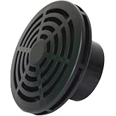 LIFEGARD Aquatics Low Profile Strainer for Fish Aquariums &ndash; High-Impact Resistant Black PVC &ndash; Space Saver Strainer to Extend Past The Bulkhead &ndash; Reduces Risk of Pump Damage &ndash; 1 Inch