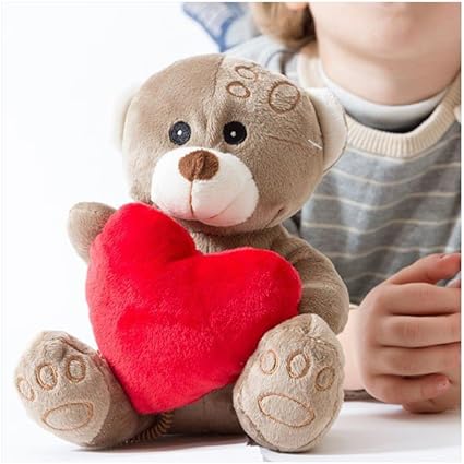 Petit Ours En Peluche Avec Coeur Amazon Fr Bebes Puericulture