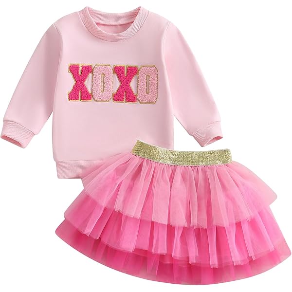 Baby Girl Easter Outfit Set - Tulle Tutu Skirt & My First Easter Romper With Headband