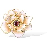 Santuzza 925 Sterling Silver Handmade Enamel Flower Pendant for Women