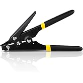 Alisoktry Zip Tie Tool, Tensioning and Cutting Tool for Cable Management, Cable Tie Gun for Fastening and Cutting Plastic or Nylon Cable Tie with Ergonomic and Portable Design