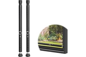 USNIPOYA Windows Security Bar,16 to 51 Inch Adjustable Sliding Door Security Bar, Kid and Pet Protecting Heavy Duty Window Lock Bar, Black